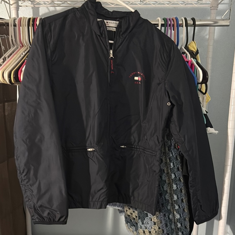 Tommy Hilfiger Navy Windbreaker Jacket